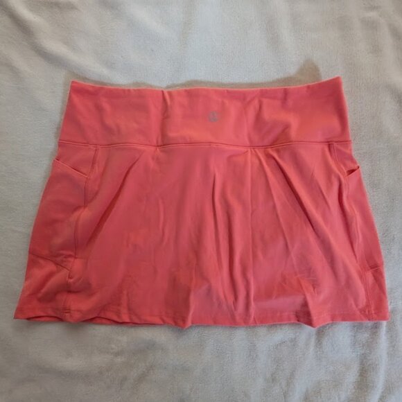 NEW Lands' End Women's Active High Rise Flat Front Skort sz L (14-16) - Picture 2 of 7